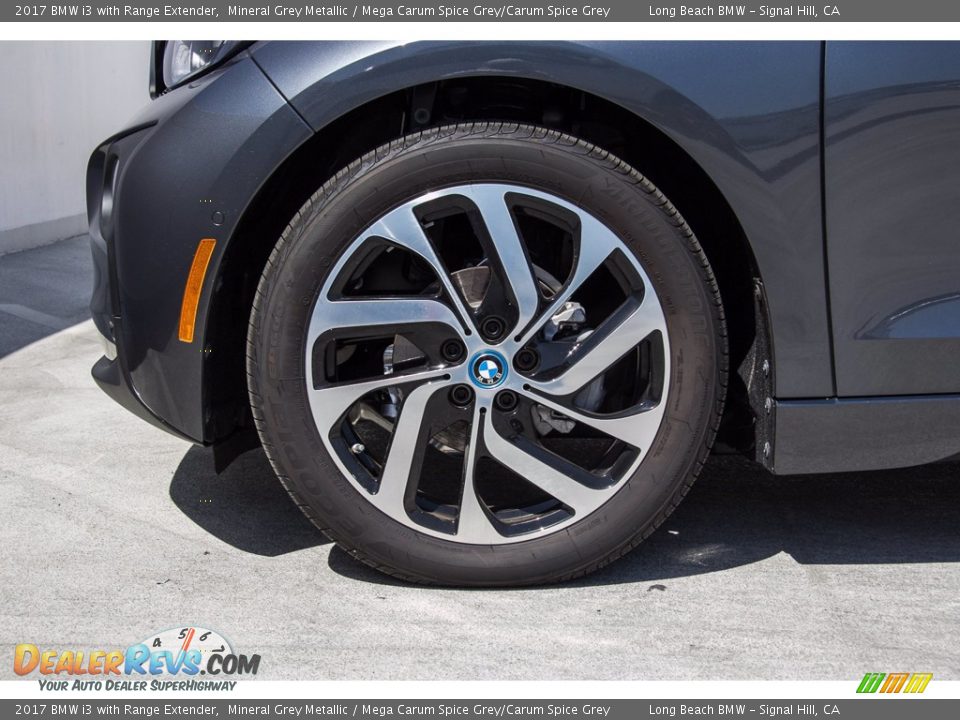 2017 BMW i3 with Range Extender Mineral Grey Metallic / Mega Carum Spice Grey/Carum Spice Grey Photo #9