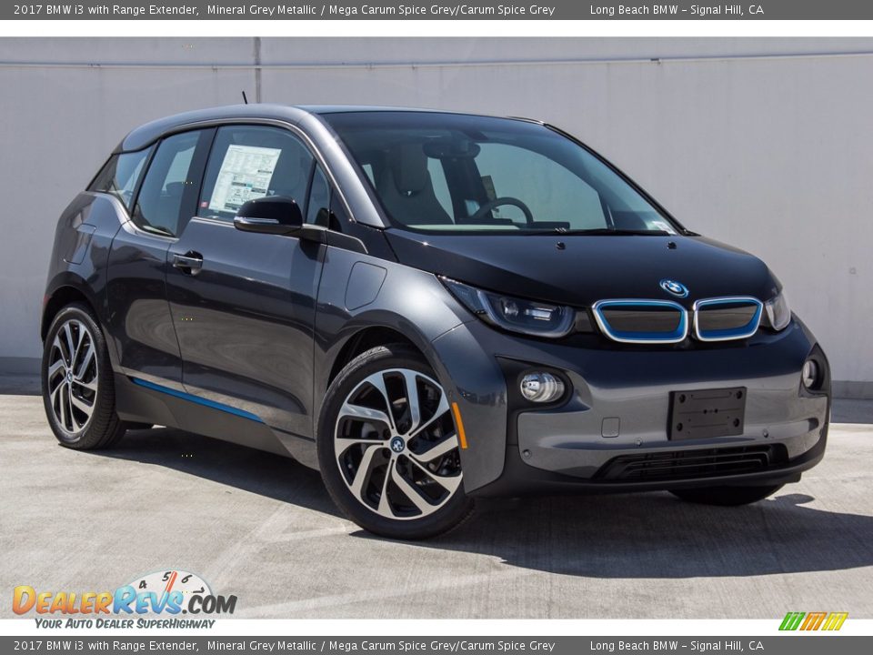 2017 BMW i3 with Range Extender Mineral Grey Metallic / Mega Carum Spice Grey/Carum Spice Grey Photo #10