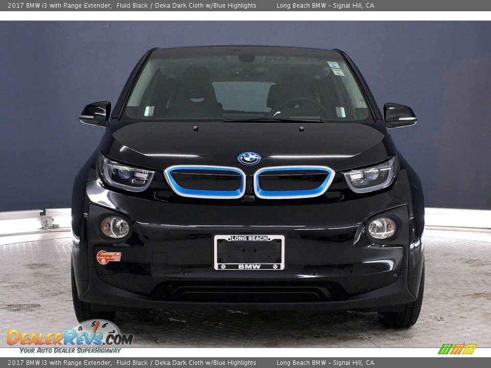 2017 BMW i3 with Range Extender Fluid Black / Deka Dark Cloth w/Blue Highlights Photo #2