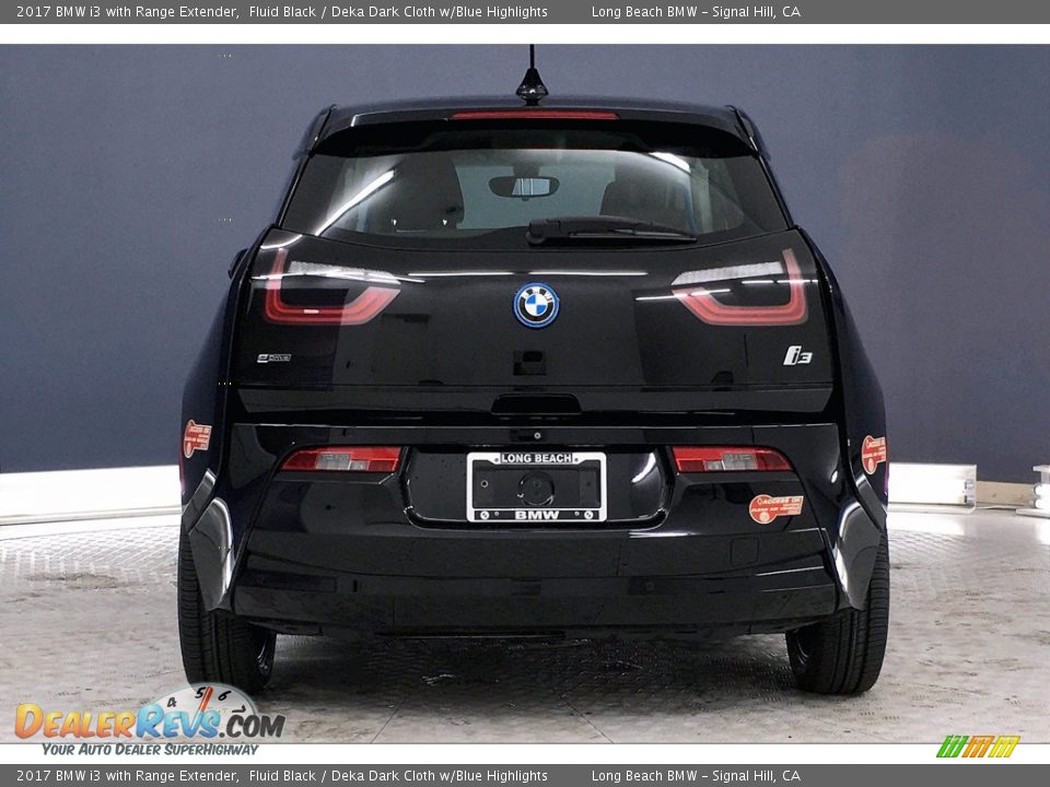 2017 BMW i3 with Range Extender Fluid Black / Deka Dark Cloth w/Blue Highlights Photo #3