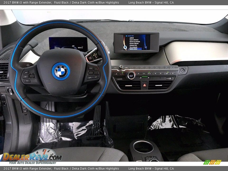 2017 BMW i3 with Range Extender Fluid Black / Deka Dark Cloth w/Blue Highlights Photo #4