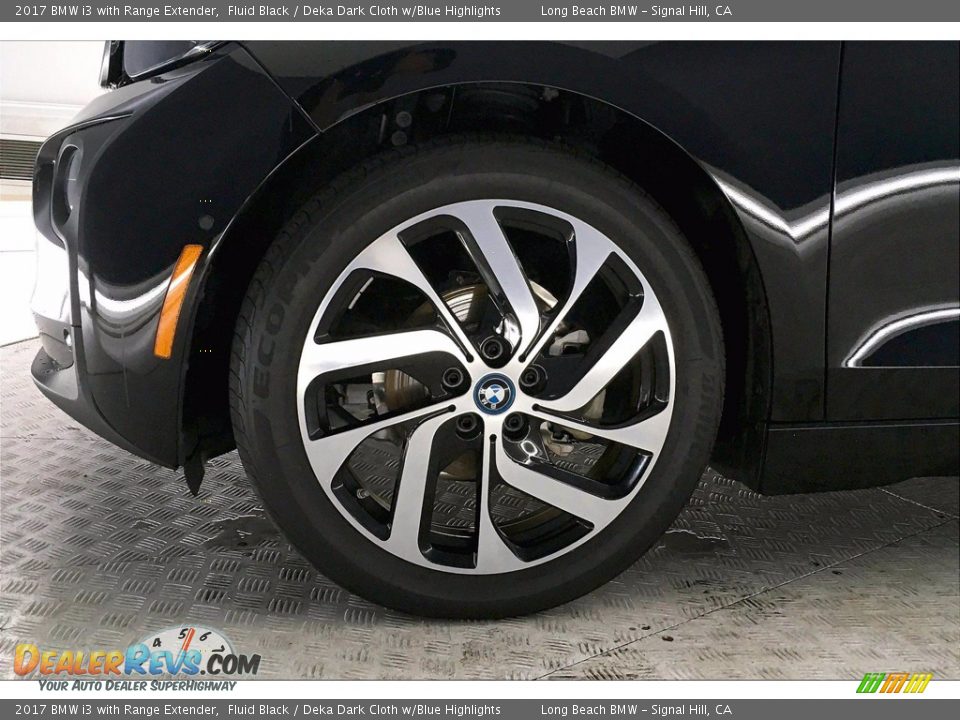 2017 BMW i3 with Range Extender Fluid Black / Deka Dark Cloth w/Blue Highlights Photo #8