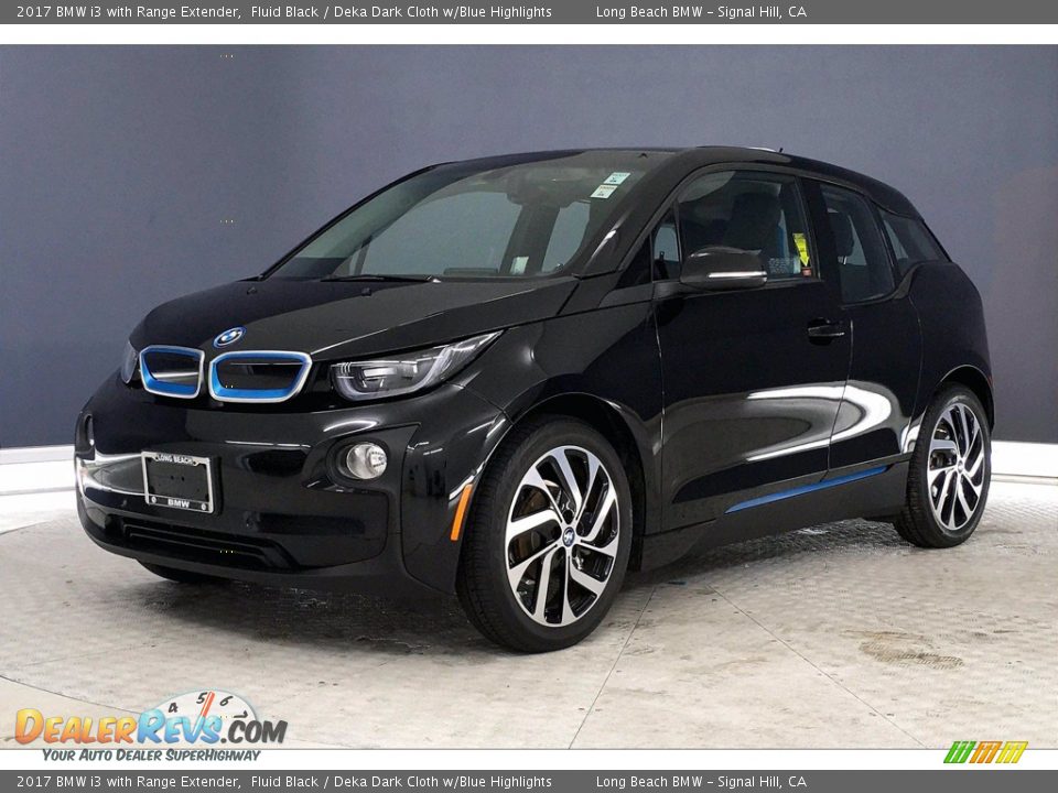 2017 BMW i3 with Range Extender Fluid Black / Deka Dark Cloth w/Blue Highlights Photo #12