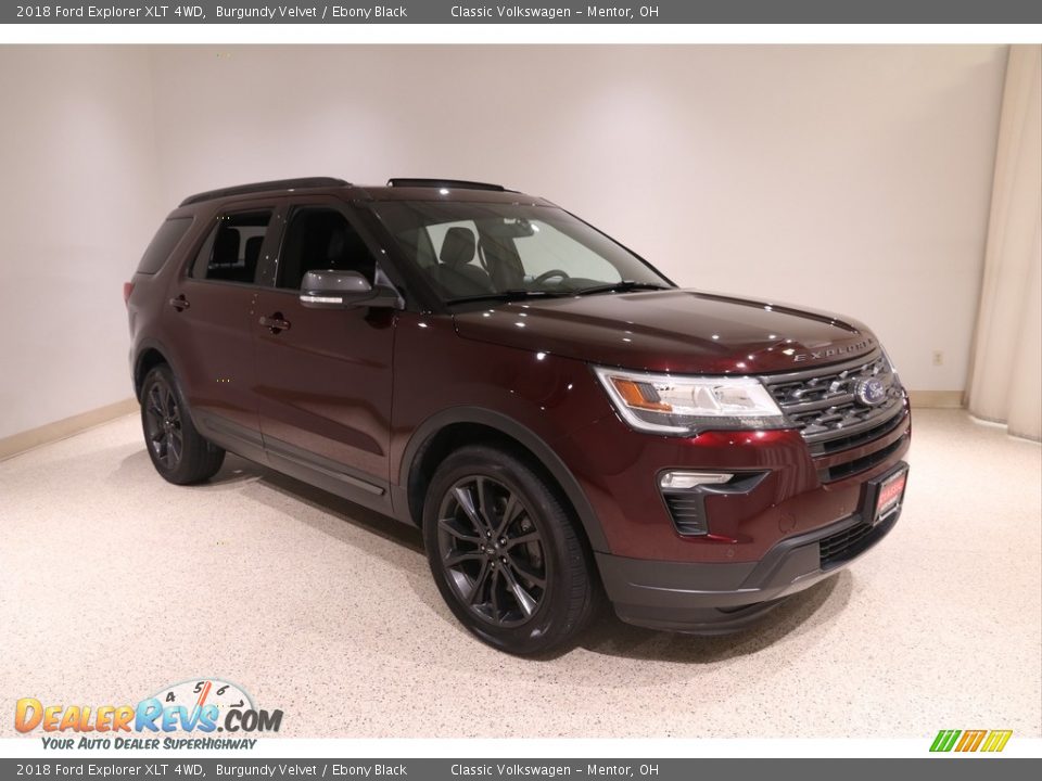 2018 Ford Explorer XLT 4WD Burgundy Velvet / Ebony Black Photo #1