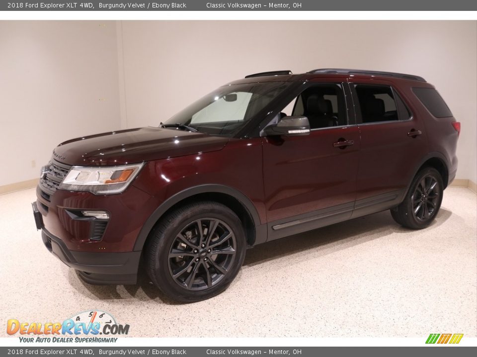 2018 Ford Explorer XLT 4WD Burgundy Velvet / Ebony Black Photo #3