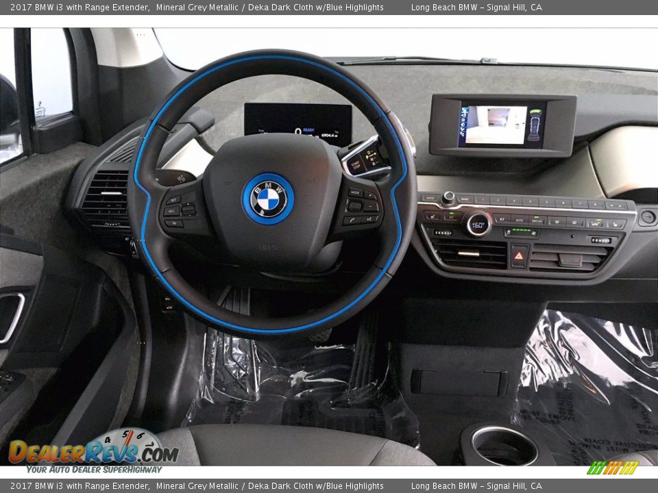 2017 BMW i3 with Range Extender Mineral Grey Metallic / Deka Dark Cloth w/Blue Highlights Photo #4