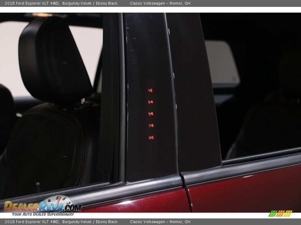 2018 Ford Explorer XLT 4WD Burgundy Velvet / Ebony Black Photo #4
