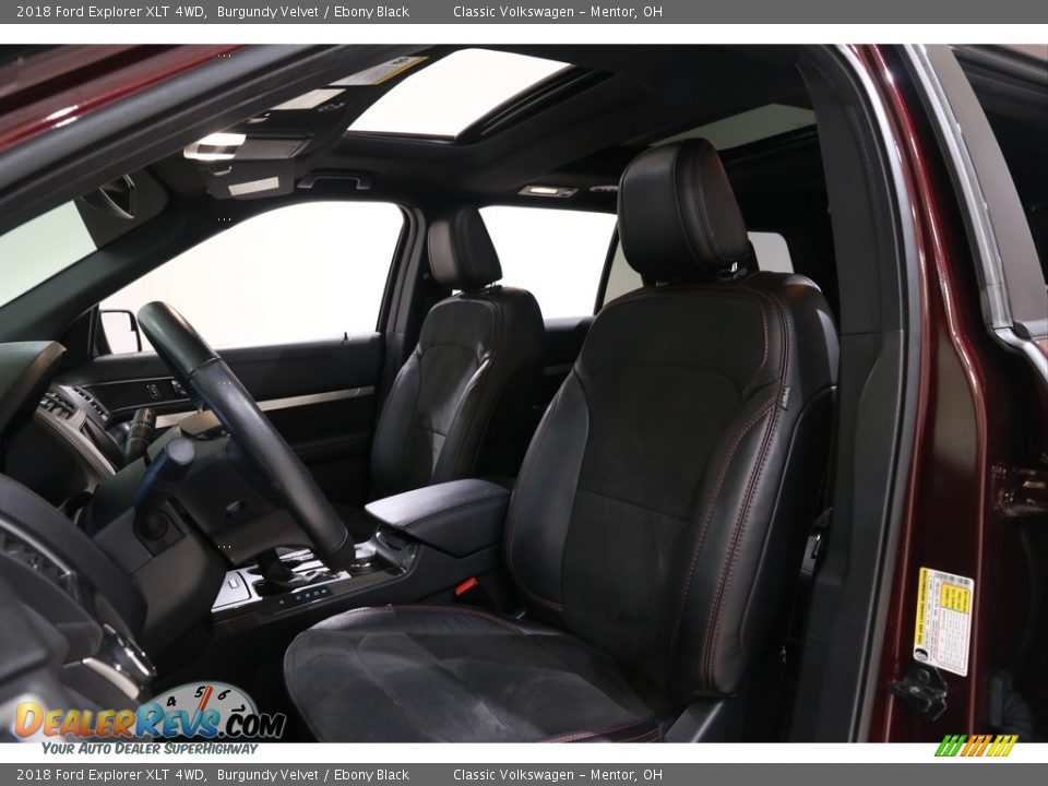 2018 Ford Explorer XLT 4WD Burgundy Velvet / Ebony Black Photo #6