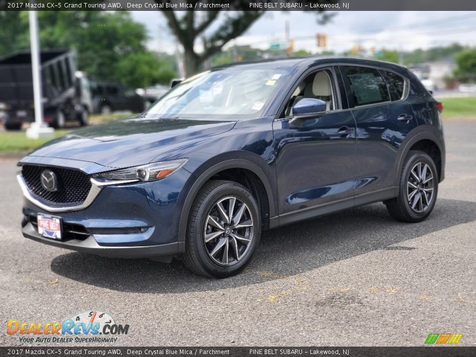 2017 Mazda CX-5 Grand Touring AWD Deep Crystal Blue Mica / Parchment Photo #19