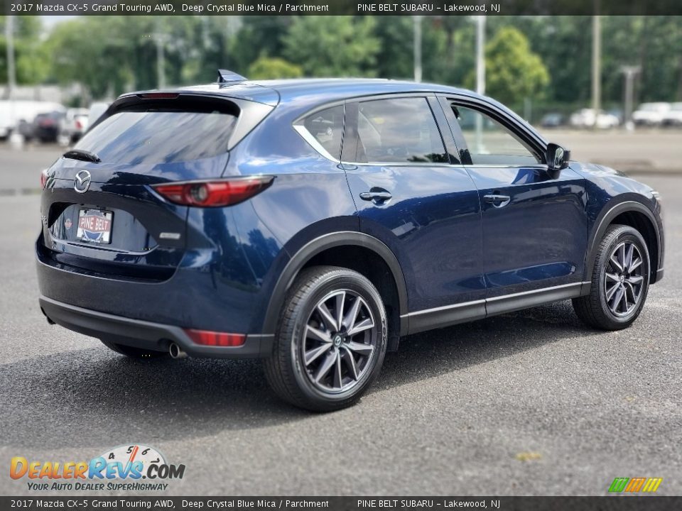 2017 Mazda CX-5 Grand Touring AWD Deep Crystal Blue Mica / Parchment Photo #23
