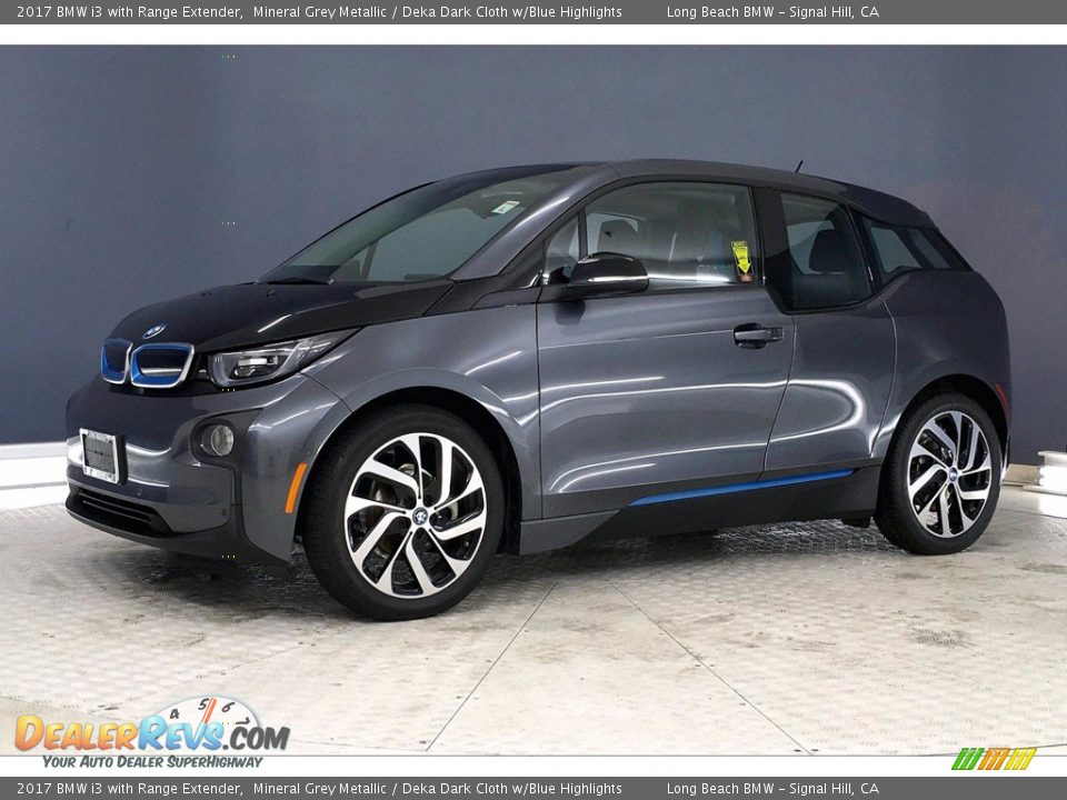 2017 BMW i3 with Range Extender Mineral Grey Metallic / Deka Dark Cloth w/Blue Highlights Photo #12