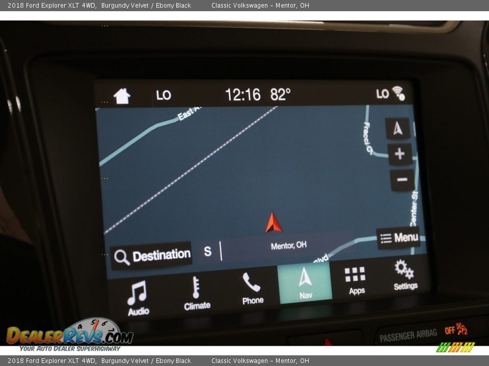 2018 Ford Explorer XLT 4WD Burgundy Velvet / Ebony Black Photo #14