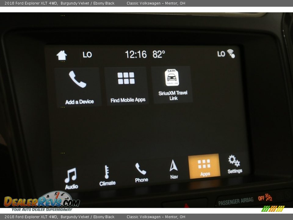 2018 Ford Explorer XLT 4WD Burgundy Velvet / Ebony Black Photo #15