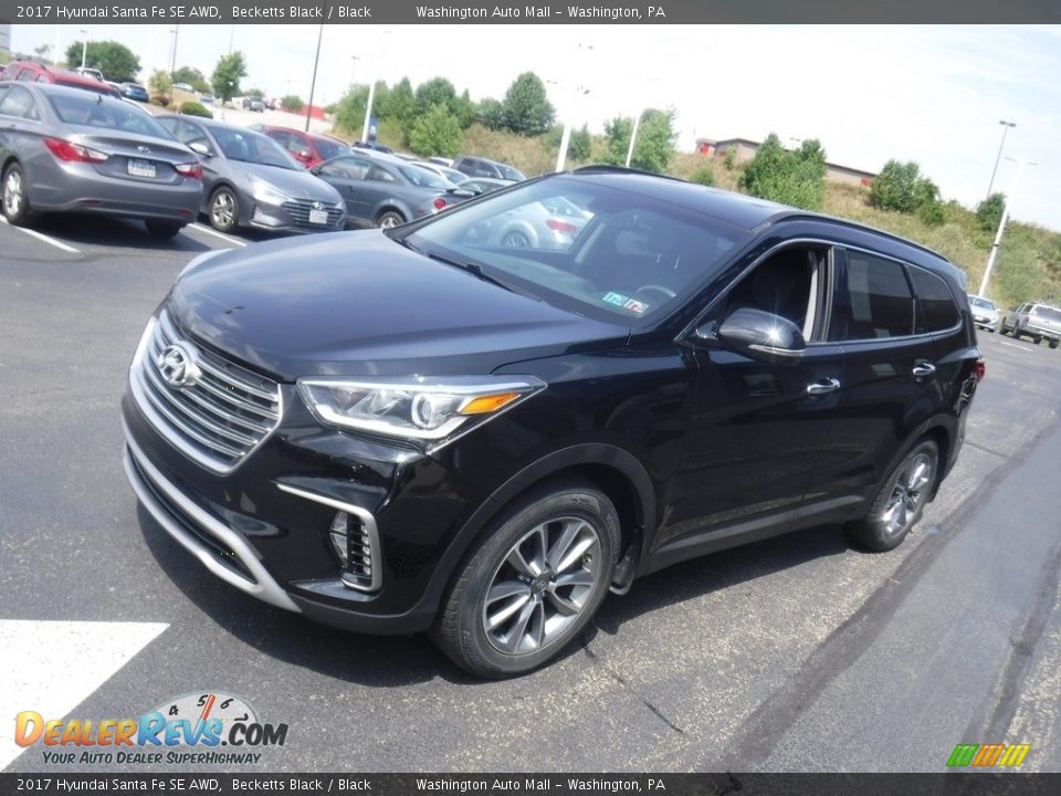 2017 Hyundai Santa Fe SE AWD Becketts Black / Black Photo #5