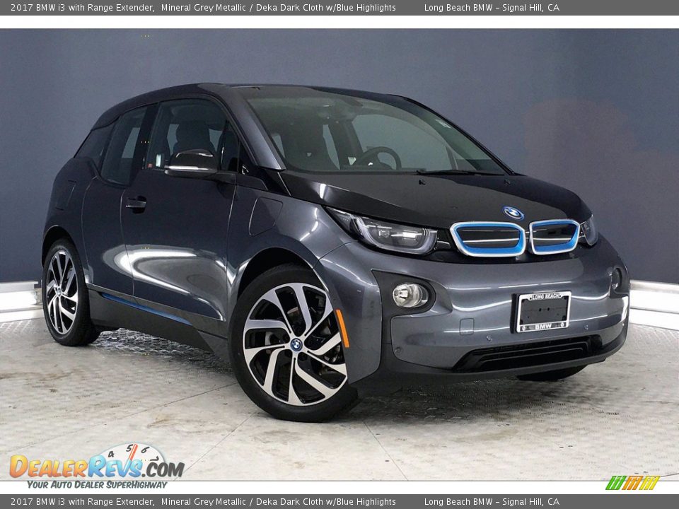 2017 BMW i3 with Range Extender Mineral Grey Metallic / Deka Dark Cloth w/Blue Highlights Photo #35