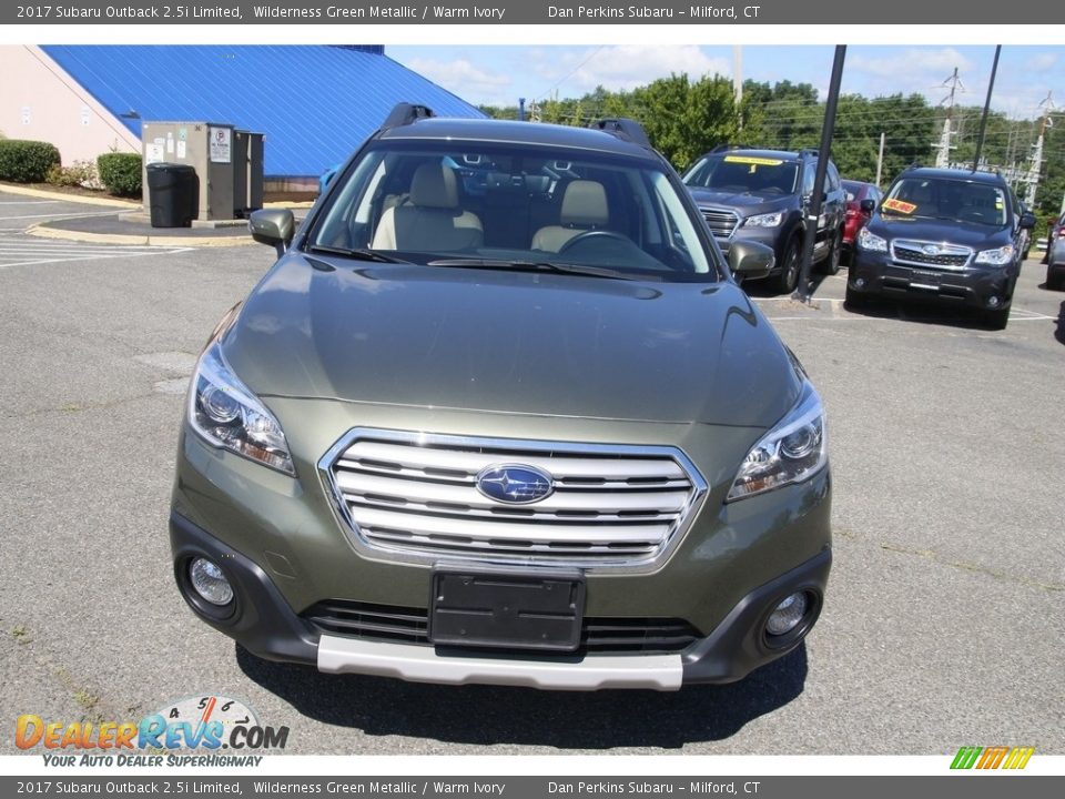 2017 Subaru Outback 2.5i Limited Wilderness Green Metallic / Warm Ivory Photo #2