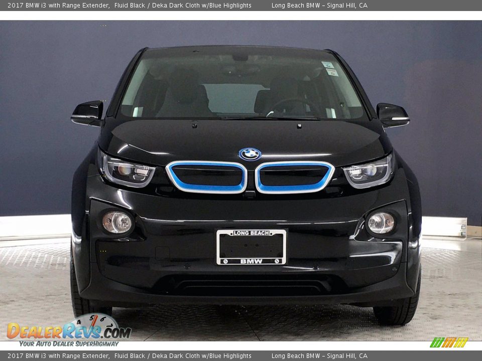 2017 BMW i3 with Range Extender Fluid Black / Deka Dark Cloth w/Blue Highlights Photo #2