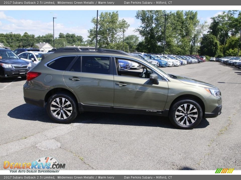 2017 Subaru Outback 2.5i Limited Wilderness Green Metallic / Warm Ivory Photo #4