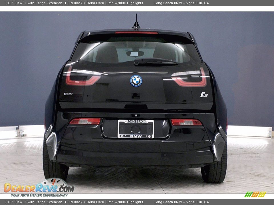 2017 BMW i3 with Range Extender Fluid Black / Deka Dark Cloth w/Blue Highlights Photo #3