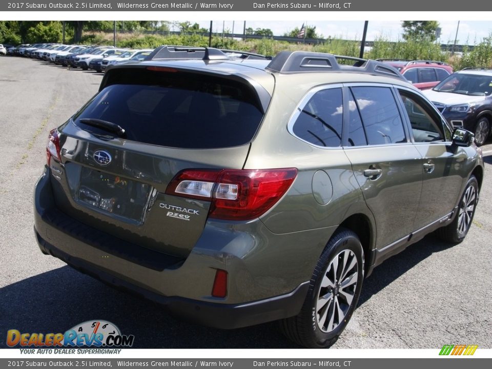 2017 Subaru Outback 2.5i Limited Wilderness Green Metallic / Warm Ivory Photo #5