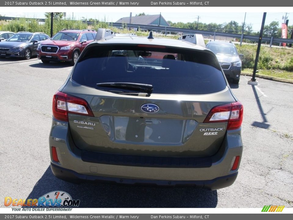 2017 Subaru Outback 2.5i Limited Wilderness Green Metallic / Warm Ivory Photo #6