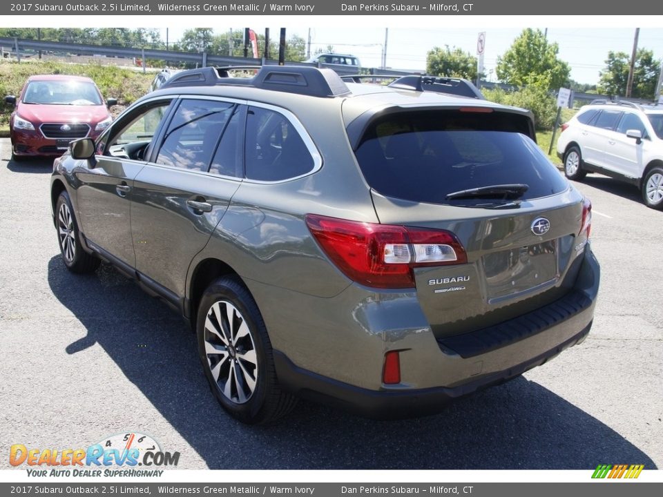 2017 Subaru Outback 2.5i Limited Wilderness Green Metallic / Warm Ivory Photo #7