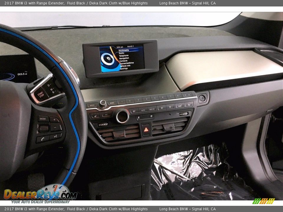 2017 BMW i3 with Range Extender Fluid Black / Deka Dark Cloth w/Blue Highlights Photo #5