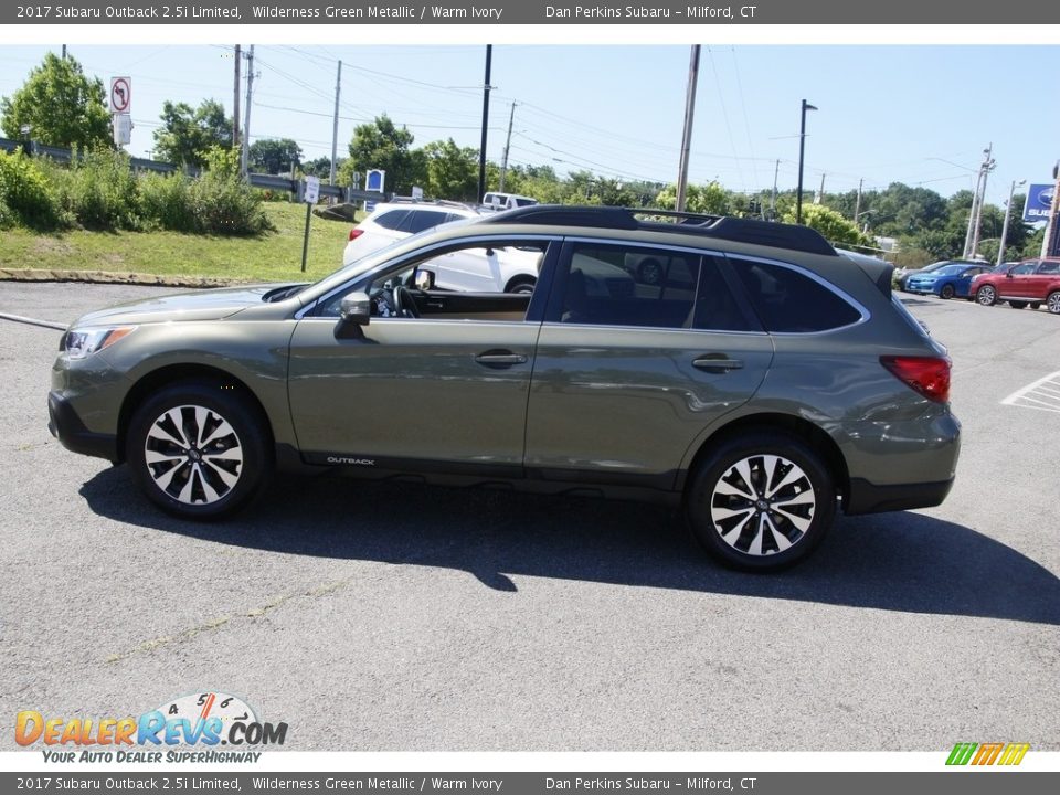 2017 Subaru Outback 2.5i Limited Wilderness Green Metallic / Warm Ivory Photo #8