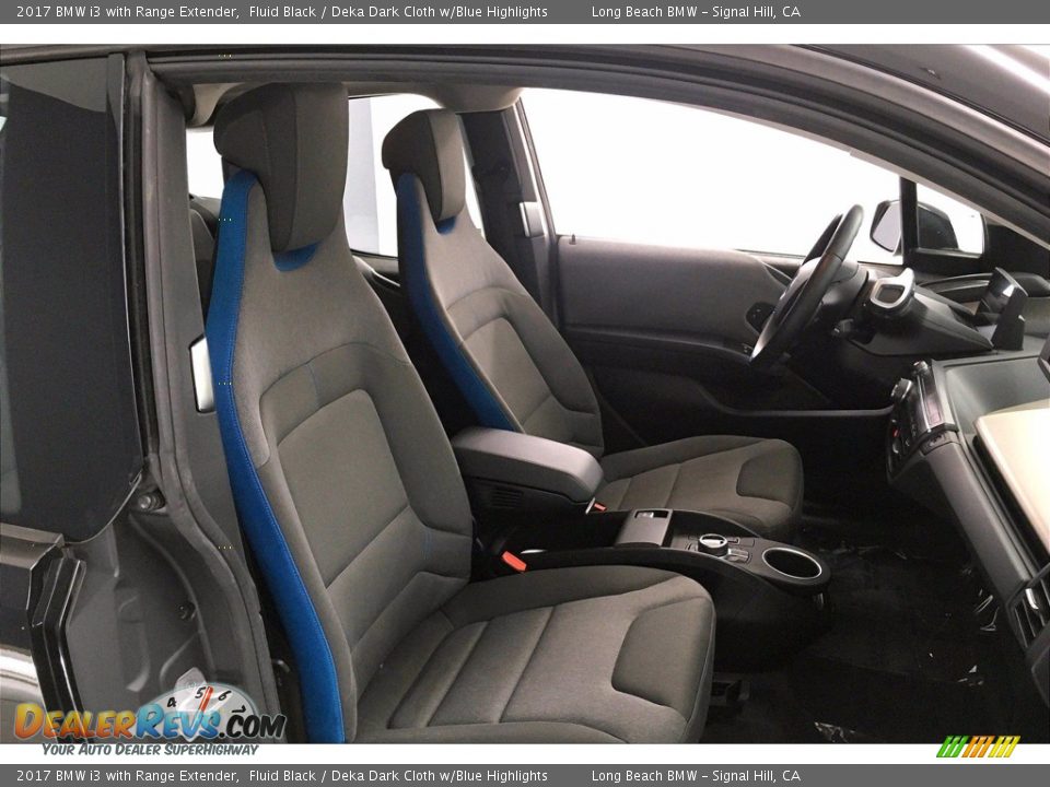 2017 BMW i3 with Range Extender Fluid Black / Deka Dark Cloth w/Blue Highlights Photo #6