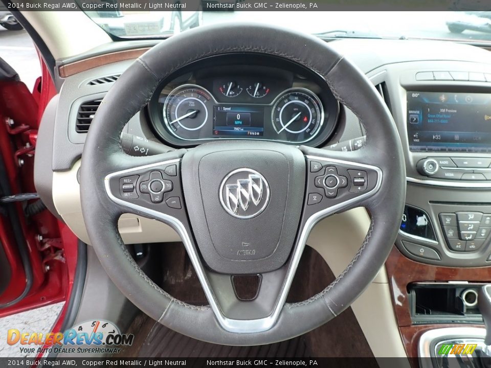 2014 Buick Regal AWD Steering Wheel Photo #23