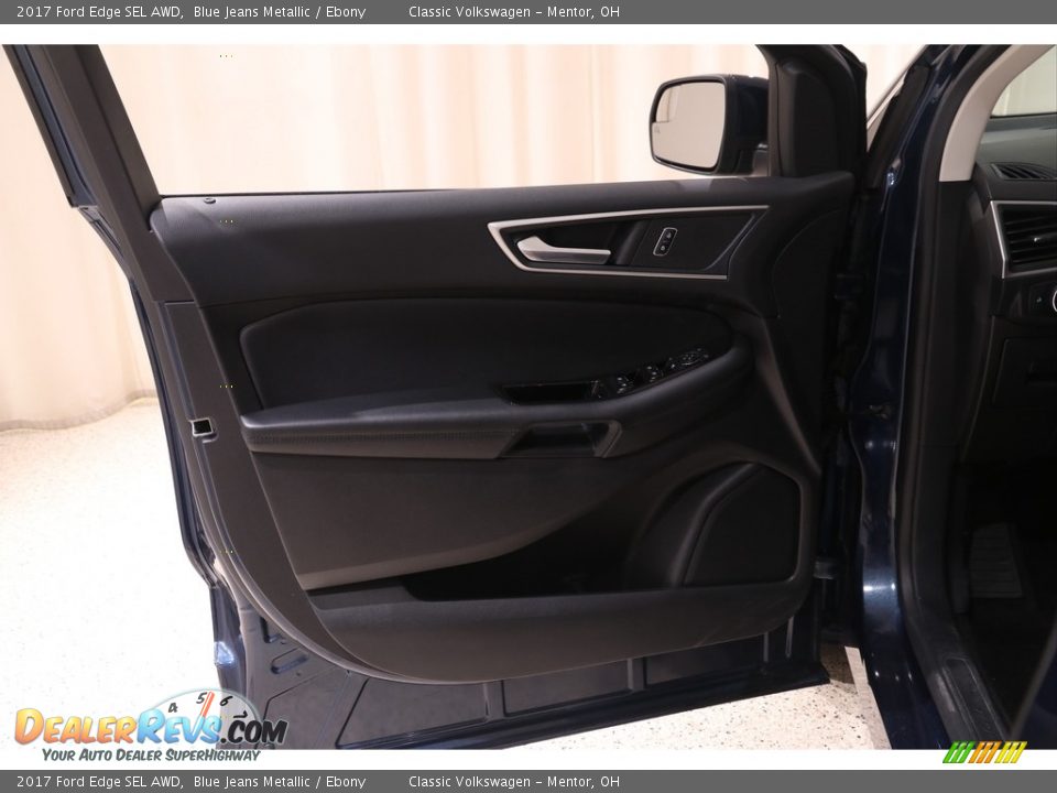 2017 Ford Edge SEL AWD Blue Jeans Metallic / Ebony Photo #5