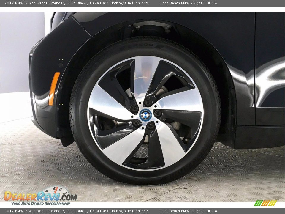 2017 BMW i3 with Range Extender Fluid Black / Deka Dark Cloth w/Blue Highlights Photo #8