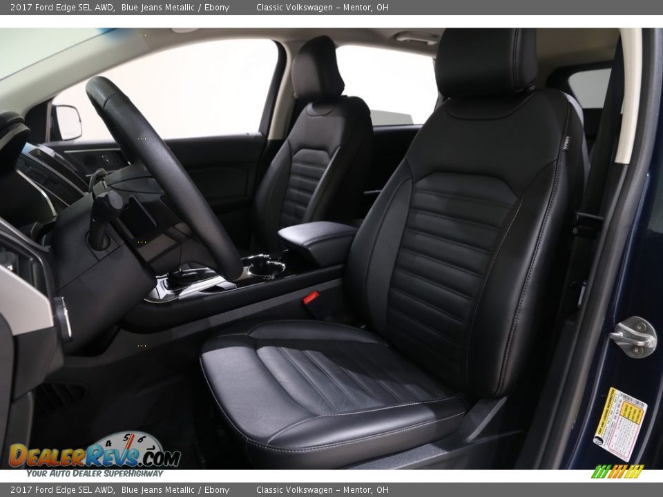 2017 Ford Edge SEL AWD Blue Jeans Metallic / Ebony Photo #7