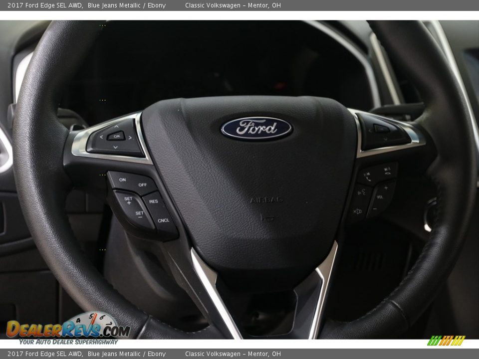 2017 Ford Edge SEL AWD Blue Jeans Metallic / Ebony Photo #9