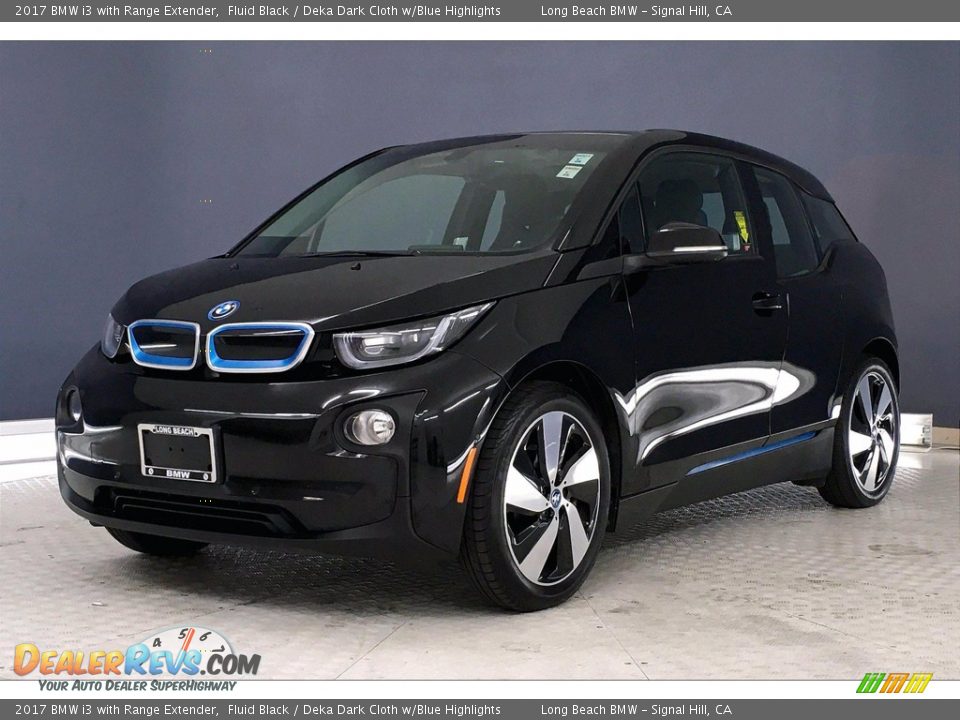 2017 BMW i3 with Range Extender Fluid Black / Deka Dark Cloth w/Blue Highlights Photo #12