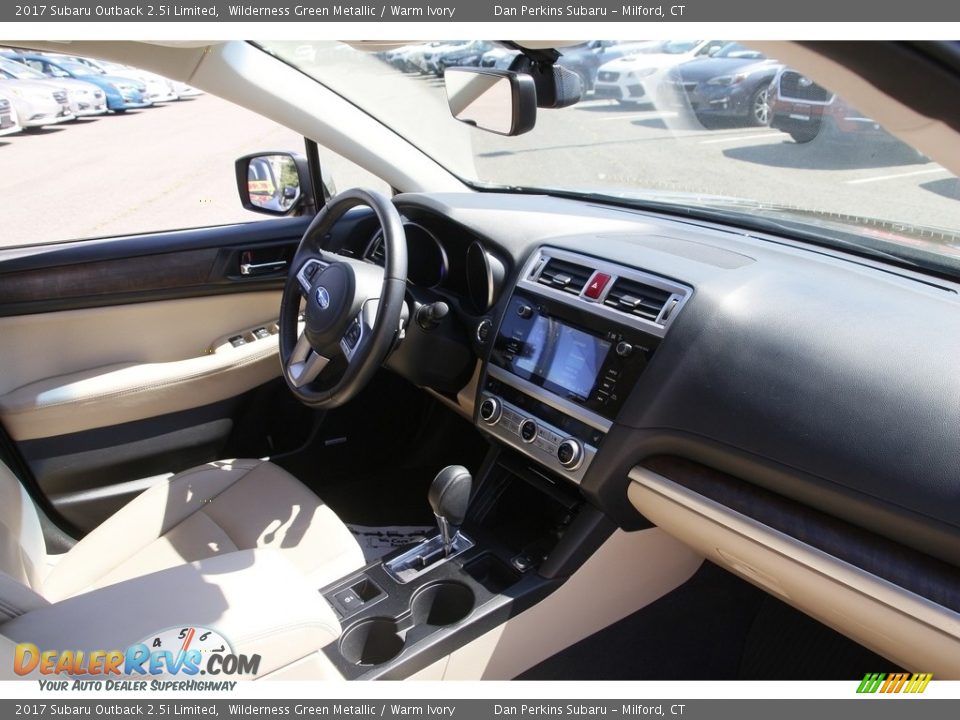 2017 Subaru Outback 2.5i Limited Wilderness Green Metallic / Warm Ivory Photo #16