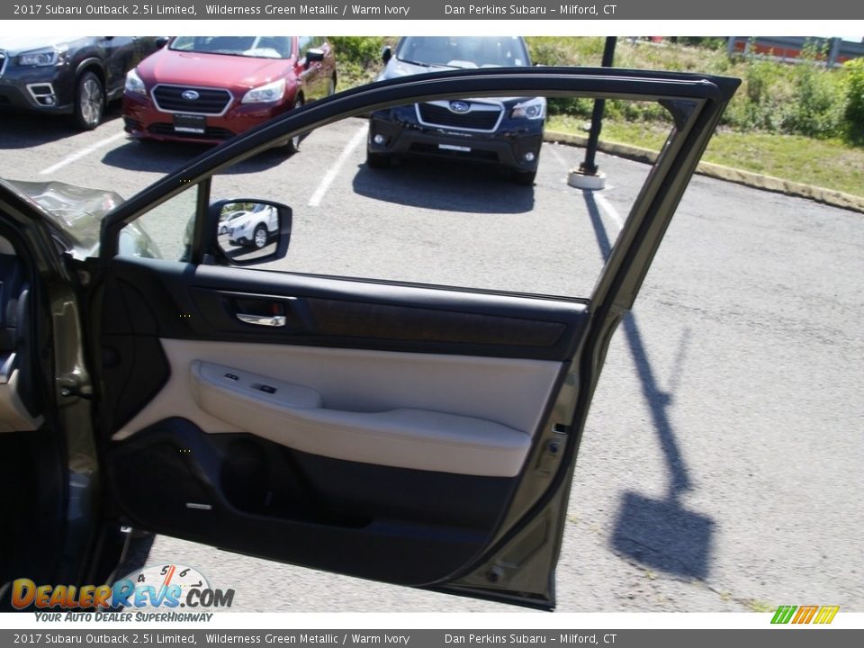 2017 Subaru Outback 2.5i Limited Wilderness Green Metallic / Warm Ivory Photo #17