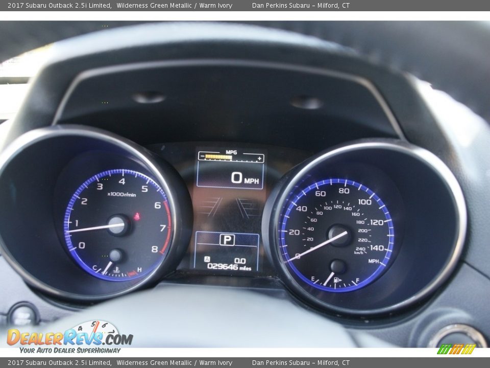 2017 Subaru Outback 2.5i Limited Wilderness Green Metallic / Warm Ivory Photo #18