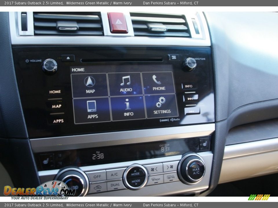 2017 Subaru Outback 2.5i Limited Wilderness Green Metallic / Warm Ivory Photo #19