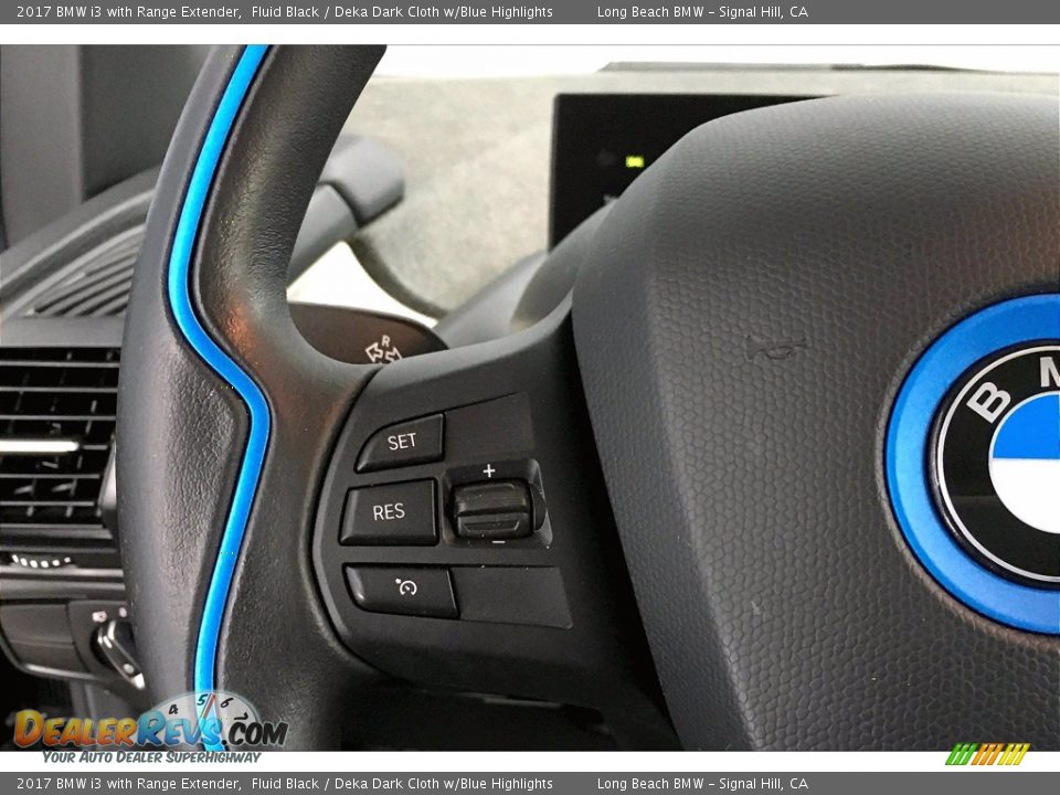 2017 BMW i3 with Range Extender Fluid Black / Deka Dark Cloth w/Blue Highlights Photo #18