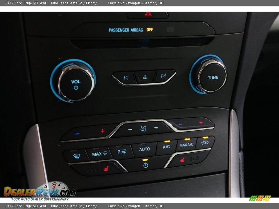 2017 Ford Edge SEL AWD Blue Jeans Metallic / Ebony Photo #19