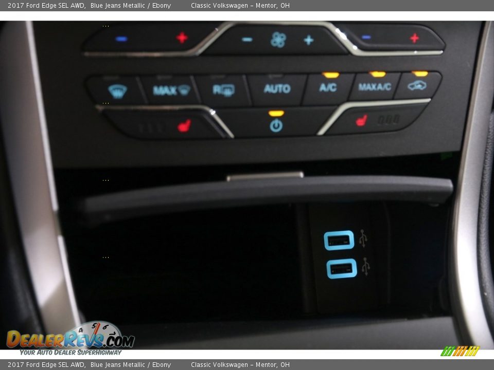 2017 Ford Edge SEL AWD Blue Jeans Metallic / Ebony Photo #20