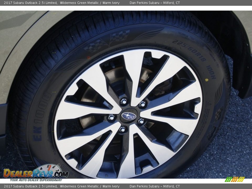 2017 Subaru Outback 2.5i Limited Wilderness Green Metallic / Warm Ivory Photo #24