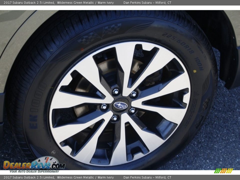 2017 Subaru Outback 2.5i Limited Wilderness Green Metallic / Warm Ivory Photo #25