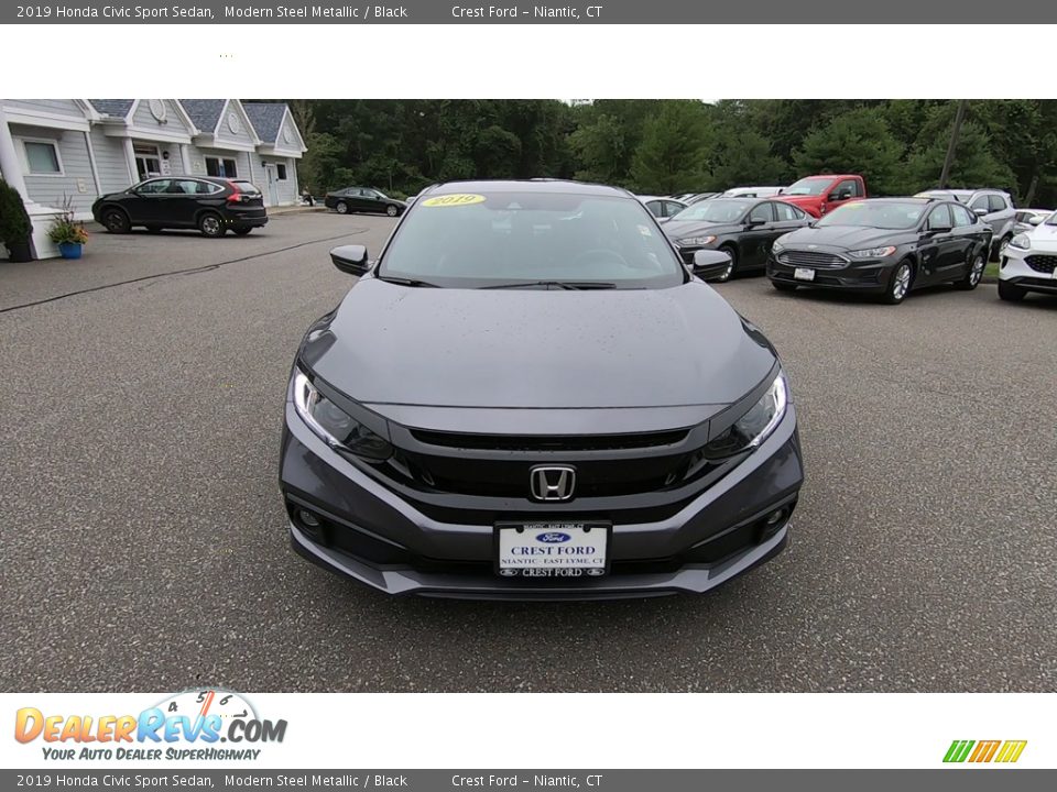 2019 Honda Civic Sport Sedan Modern Steel Metallic / Black Photo #2