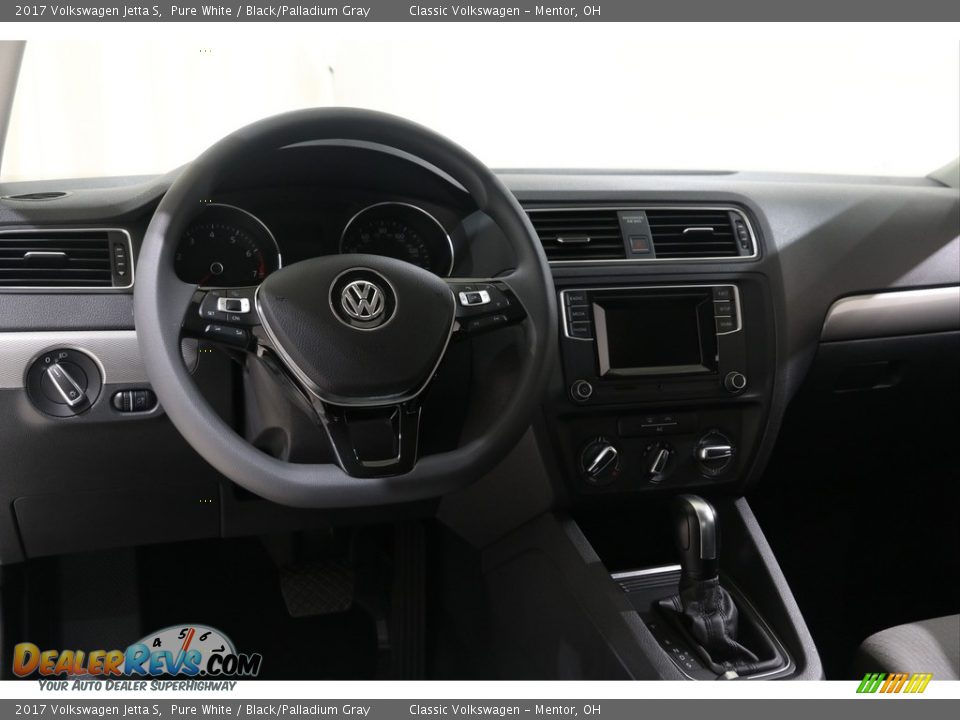 2017 Volkswagen Jetta S Pure White / Black/Palladium Gray Photo #6