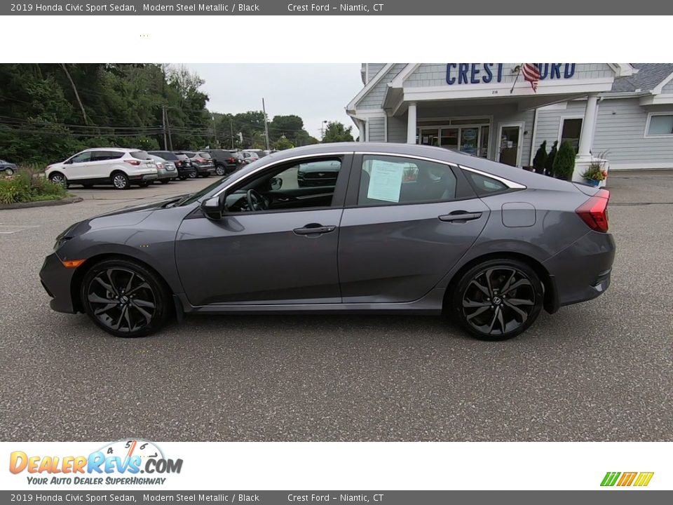 2019 Honda Civic Sport Sedan Modern Steel Metallic / Black Photo #4