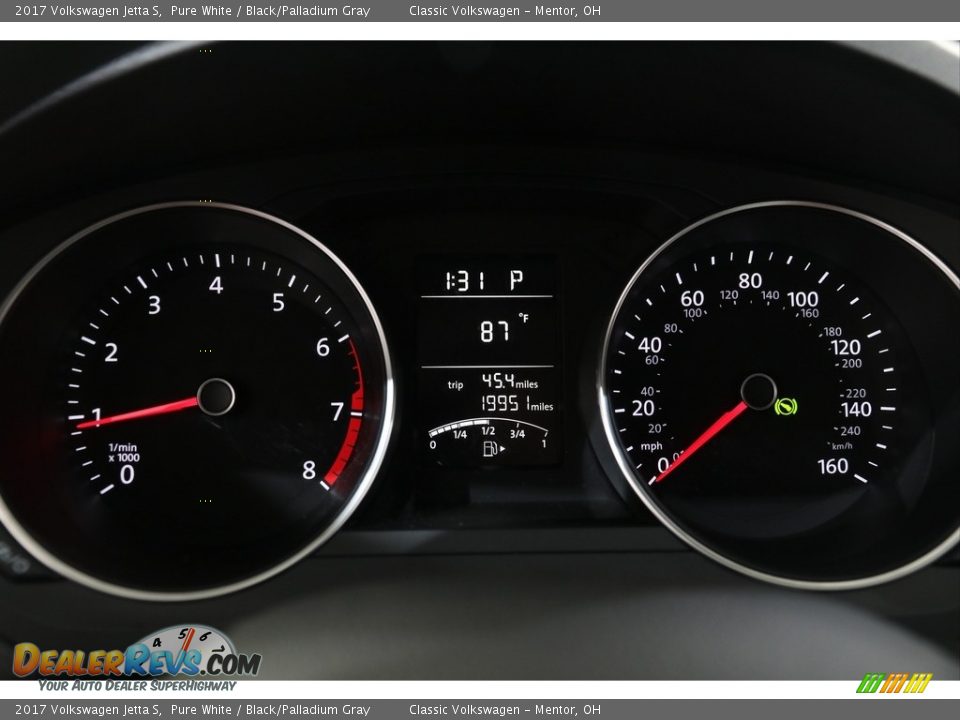 2017 Volkswagen Jetta S Pure White / Black/Palladium Gray Photo #8