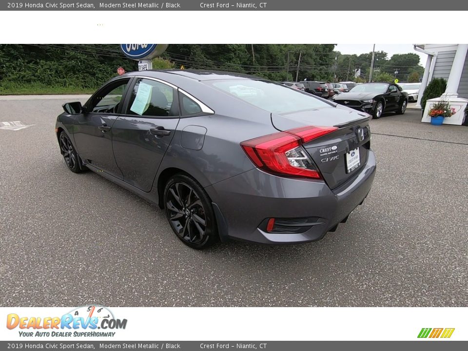 2019 Honda Civic Sport Sedan Modern Steel Metallic / Black Photo #5