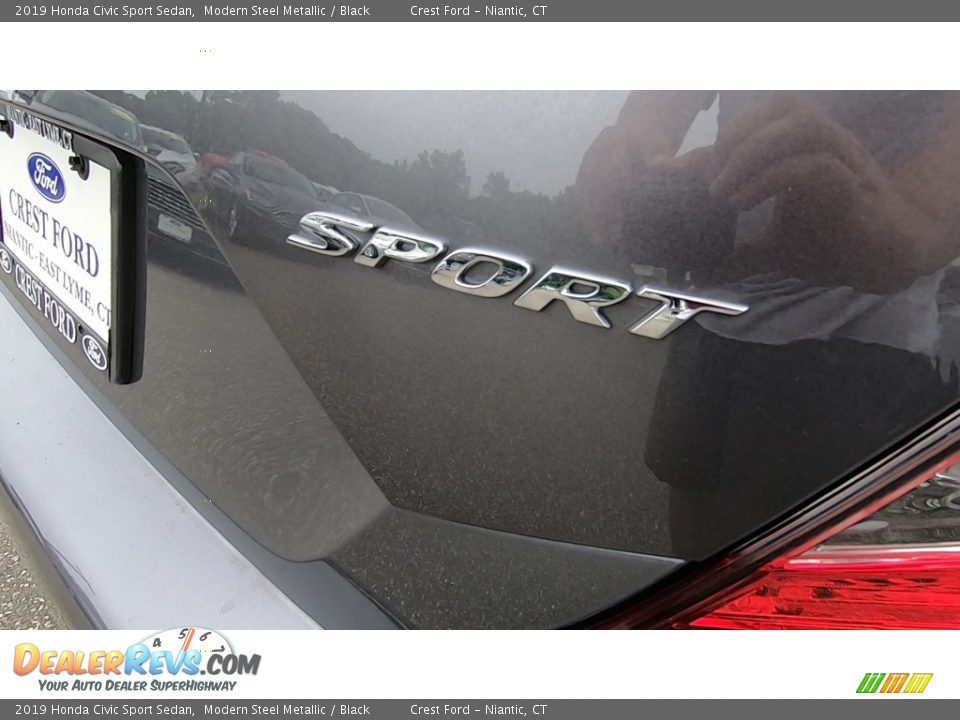 2019 Honda Civic Sport Sedan Modern Steel Metallic / Black Photo #9